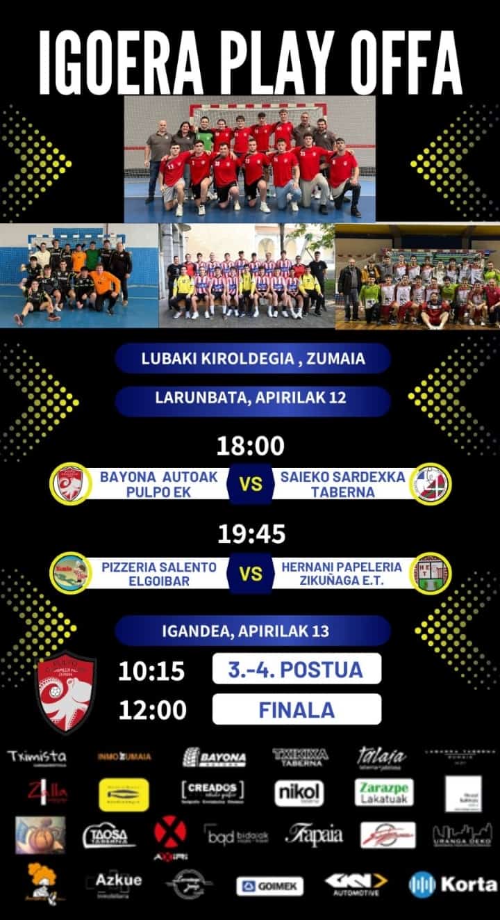 Senior mutilek igoera play-offa jolastuko dute asteburuan