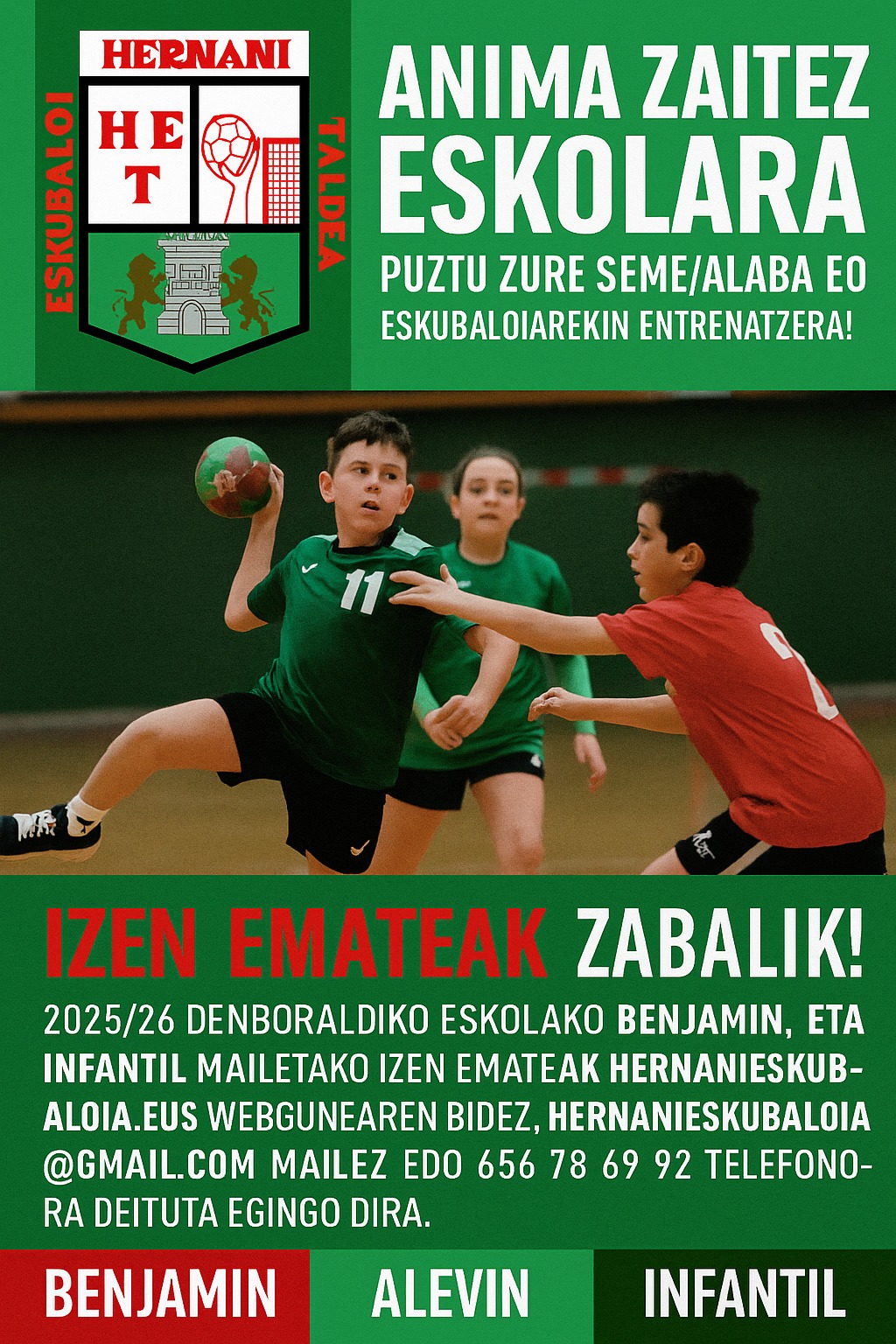 2025-26 denboraldirako eskola izen-ematea zabalik