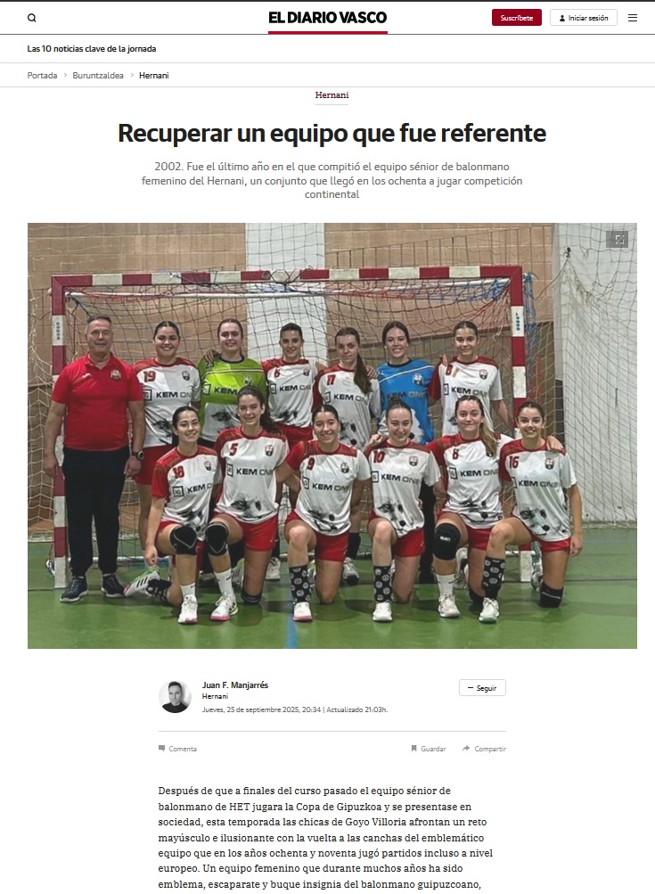 Recuperar un equipo que fue referente